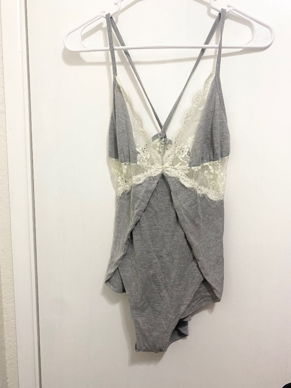 Mapale Lace  Size S  Women’’s Gray  Body Suit